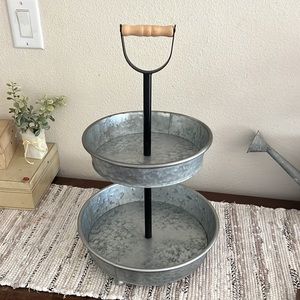 Hobby Lobby 2 tier metal tray